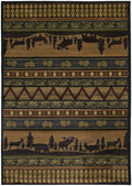 Carpets Carpet Mart 22" x 36" x 0.45" Lodge Polypropylene Accent Rug 9770 HomeRoots