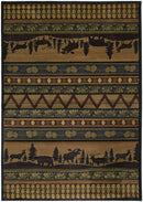 Carpets Carpet Mart 22" x 36" x 0.45" Lodge Polypropylene Accent Rug 9770 HomeRoots