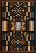 Carpets Carpet Mart 47" x 63" x 0.3" Brown Polypropylene Accent Rug 9661 HomeRoots