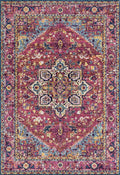 Carpets Carpet Outlet 118" x 158" x 0.35" Magenta Olefin/Frieze Rug 6463 HomeRoots