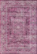 Carpets Carpet Outlet 118" x 158" x 0.35" Magenta Olefin/Frieze Rug 6484 HomeRoots