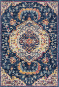 Carpets Carpet Outlet 118" x 158" x 0.35" Midnight Blue Olefin/Frieze Rug 6428 HomeRoots