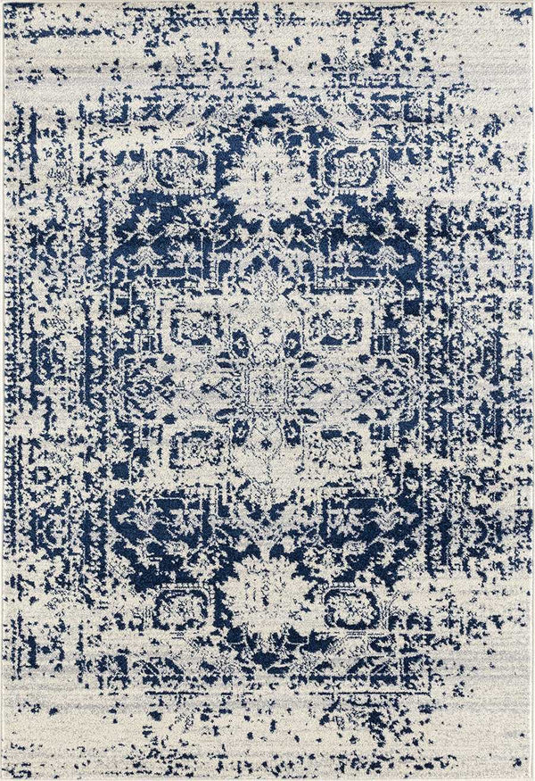 Carpets Carpet Outlet 150" x 180" x 0.35" Midnight Blue Olefin/Frieze Rug 6408 HomeRoots