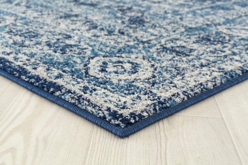 Carpets Carpet Outlet - 63" x 86" x 0.35" Midnight Blue Area Rug HomeRoots