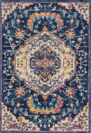 Carpets Carpet Outlet 63" x 86" x 0.35" Midnight Blue Olefin/Frieze Area Rug 6425 HomeRoots