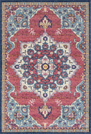 Carpets Carpet Outlet 63" x 86" x 0.35" Midnight Blue Olefin/Frieze Area Rug 6439 HomeRoots