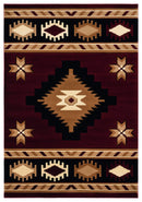 Carpets Carpet Warehouse - 22" x 32" x 0.53" Burgundy Olefin/Polypropylene Accent Rug HomeRoots