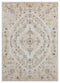 Carpets Carpet Warehouse 23" x 36" x 0.79" Beige Microfiber/Polyester Accent Rug 8006 HomeRoots