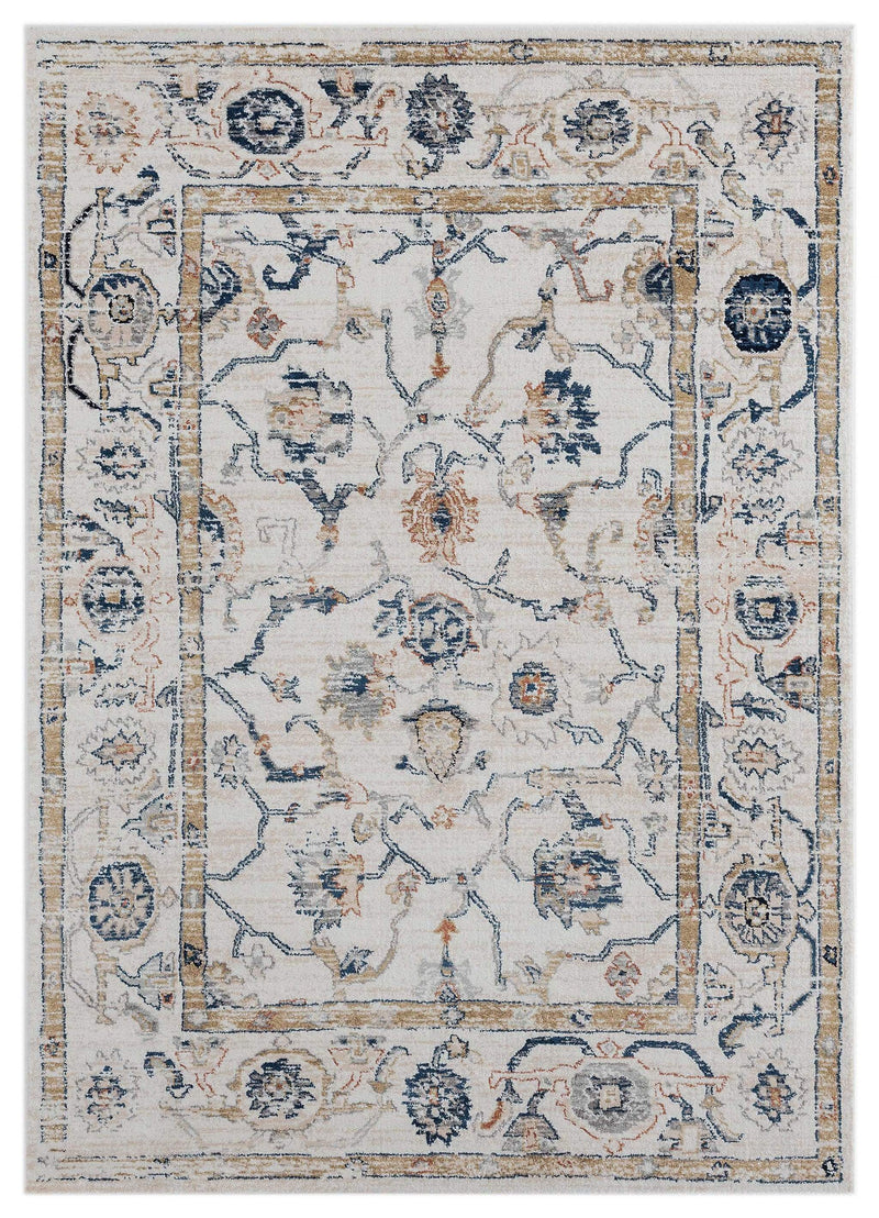 Carpets Carpet Warehouse 23" x 36" x 0.79" Beige Microfiber/Polyester Accent Rug 8034 HomeRoots