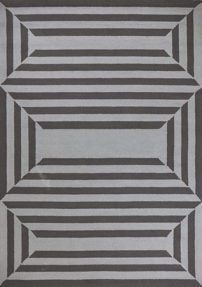 Carpets Cheap Carpet - 21" x 34" UV-treated Polypropylene Charcoal Area Rug HomeRoots
