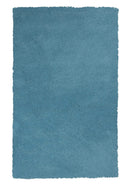 Carpets Cheap Carpet - 27" X 45" Polyester Highlighter Blue Area Rug HomeRoots