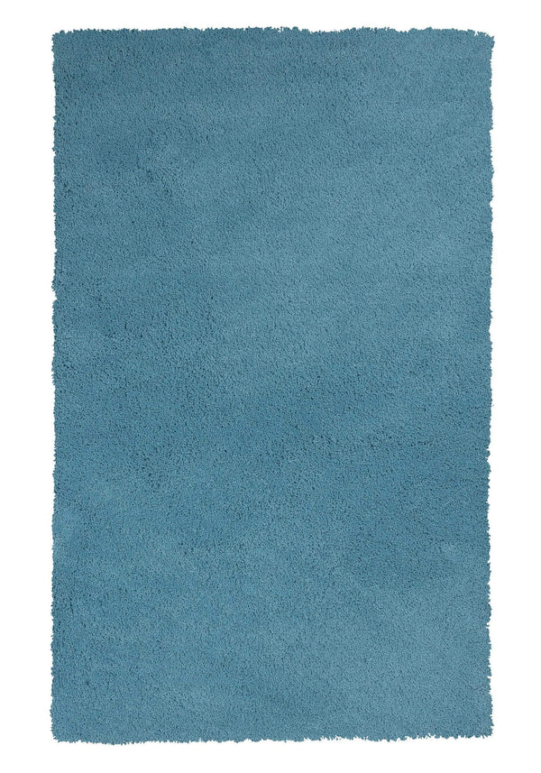 Carpets Cheap Carpet - 27" X 45" Polyester Highlighter Blue Area Rug HomeRoots