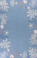 Carpets Cheap Carpet - 27" X 45" Polyester Sea Blue Area Rug HomeRoots