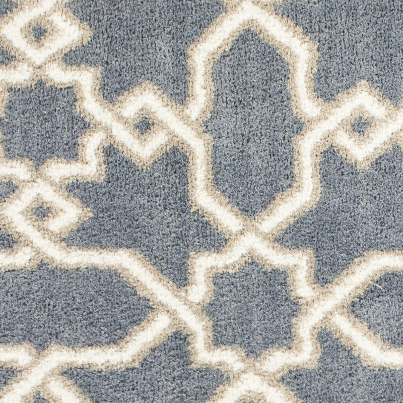 Carpets Cheap Carpet - 5'3" x 7'7" Microfiber Slate Blue Area Rug HomeRoots