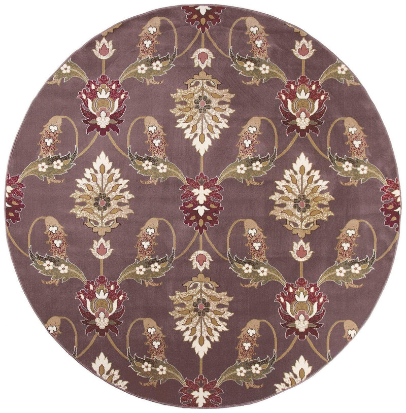 Carpets Cheap Carpet - 7'7" Octagon Polypropylene Plum Area Rug HomeRoots