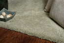 Carpets Indoor Outdoor Carpet - 7'6" X 9'6" Polyester Sage Area Rug HomeRoots