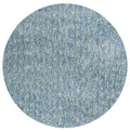 Carpets Indoor Outdoor Carpet - 8' Round Polyester Seafoam Heather Area Rug HomeRoots