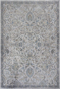 Carpets Living Room Carpet - 2'2" x 3'7" Viscose Silver/Blue Area Rug HomeRoots