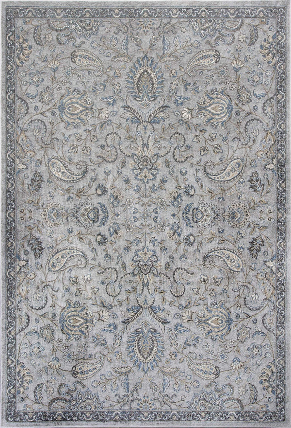 Carpets Living Room Carpet - 2'2" x 3'7" Viscose Silver/Blue Area Rug HomeRoots