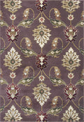 Carpets Living Room Carpet - 3'3" x 4'11" Polypropylene Plum Area Rug HomeRoots