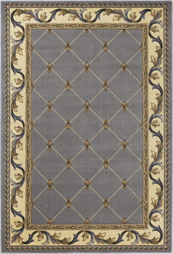 Carpets Living Room Carpet 3'3" x 4'11" Polypropylene Slate Blue Area Rug 3692 HomeRoots