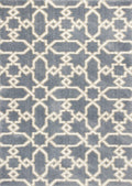 Carpets Living Room Carpet - 3'3" x 5'3" Microfiber Slate Blue Area Rug HomeRoots