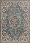 Carpets Living Room Carpet - 3'3" x 5'3" Polypropylene Slate Blue Area Rug HomeRoots