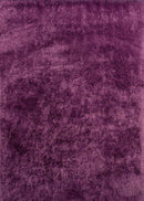 Carpets Modern Carpet - 31" x 37" x 2.7" Purple Polyester Mat Rug HomeRoots