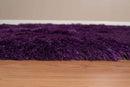 Carpets Modern Carpet - 31" x 37" x 2.7" Purple Polyester Mat Rug HomeRoots