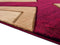 Carpets Modern Carpet - 31" x 50" x 0.5 Burgundy Olefin/Polypropylene Mat Rug HomeRoots
