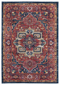 Carpets Modern Carpet - 63" x 86" x 0.4" Brick Olefin Area Rug HomeRoots