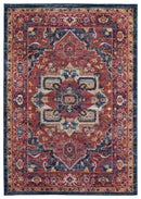 Carpets Modern Carpet - 63" x 86" x 0.4" Brick Olefin Area Rug HomeRoots