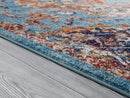 Carpets Modern Carpet - 63" x 86" x 0.4" Turquoise Olefin Area Rug HomeRoots