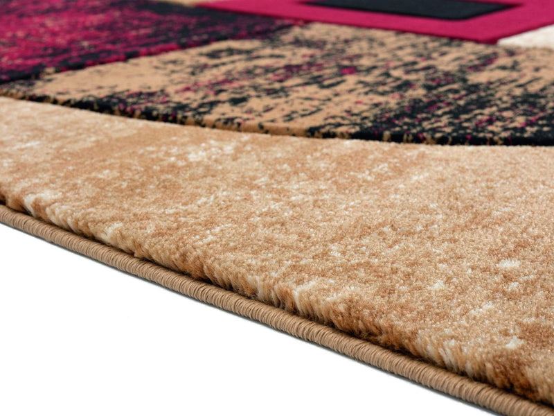 Carpets New Carpet - 22" x 32" x 0.5 Burgundy Olefin/Polypropylene Mat Rug HomeRoots