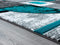 Carpets New Carpet - 63" x 90" x 0.5 Turquoise Olefin/Polypropylene Area Rug HomeRoots