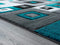 Carpets New Carpet - 94" x 126" x 0.53" Turquoise Olefin/Polypropylene Area Rug HomeRoots