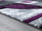 Carpets Round Carpet - 6 x 90" x 0.5" Plum Olefin/Polypropylene Round Rug HomeRoots