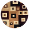 Carpets Round Carpet - 94" x 126" x 0.5" Burgundy Olefin/Polypropylene Round Rug HomeRoots
