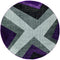 Carpets Round Carpet - 94" x 94" x 0.5" Plum Olefin/Polypropylene Round Rug HomeRoots