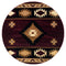 Carpets Round Carpet - 94" x 94" x 0.53" Burgundy Olefin/Polypropylene Round Rug HomeRoots