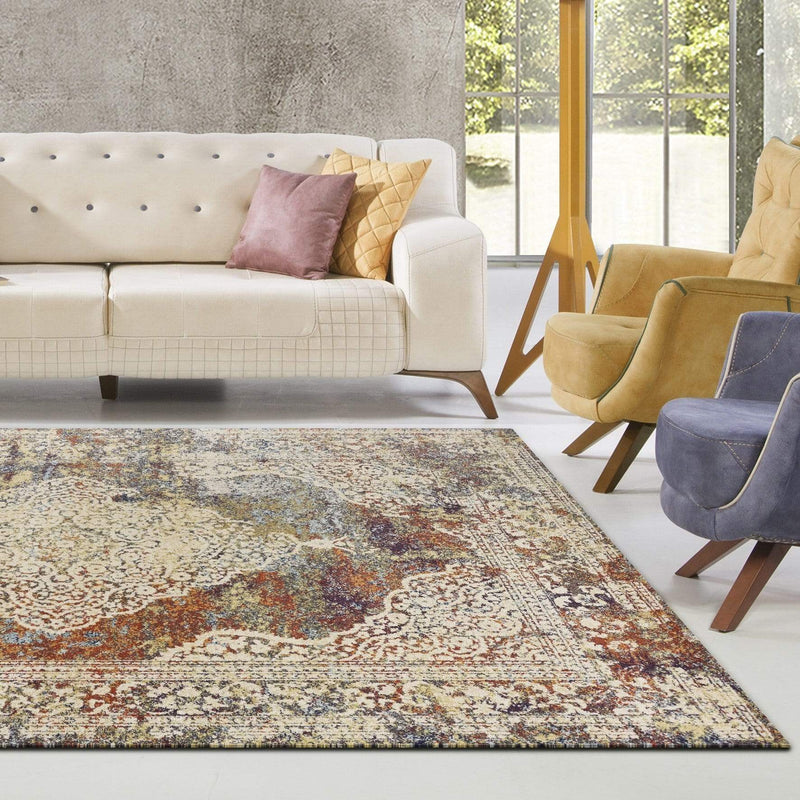 Carpets Shaw Carpet - 5'3"X 7'7" Polypropylene Multi Area Rug HomeRoots