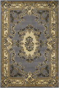 Carpets Shaw Carpet - 5'3" x 7'7" Polypropylene Slate Blue Area Rug HomeRoots