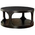 Carrie Transitional Coffee Table, Antique Black-Coffee Tables-Antique Black-Wood-JadeMoghul Inc.