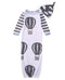 Cartoon Clouds Infant Warm Swaddle Sleeping Bag Baby Boy Autumn Sleepsuit Baby Girl Blanket Kids Hat 2Pcs Clothes Set-Grey Parachute-JadeMoghul Inc.