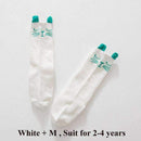 Cartoon Fox Baby Socks with Ears Cotton Kids Girl Boy Knee High Socks Kids Infantil Accessories 6 Colors-White Cat M-JadeMoghul Inc.