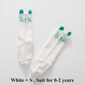 Cartoon Fox Baby Socks with Ears Cotton Kids Girl Boy Knee High Socks Kids Infantil Accessories 6 Colors-White Cat S-JadeMoghul Inc.
