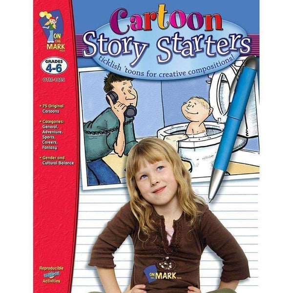 CARTOON STORY STARTERS GR 4-6-Learning Materials-JadeMoghul Inc.
