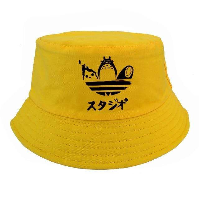 Cartoon Totoro Spirited Away Bucket Hat Summer No Face Faceless cap Panama Cotton Double Layer Fabric Sunscreen Hats AExp