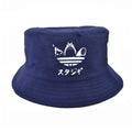 Cartoon Totoro Spirited Away Bucket Hat Summer No Face Faceless cap Panama Cotton Double Layer Fabric Sunscreen Hats JadeMoghul Inc. 