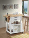 Carts Carts For Sale - 19" X 35" X 35" Natural White Wood Casters Kitchen Cart HomeRoots